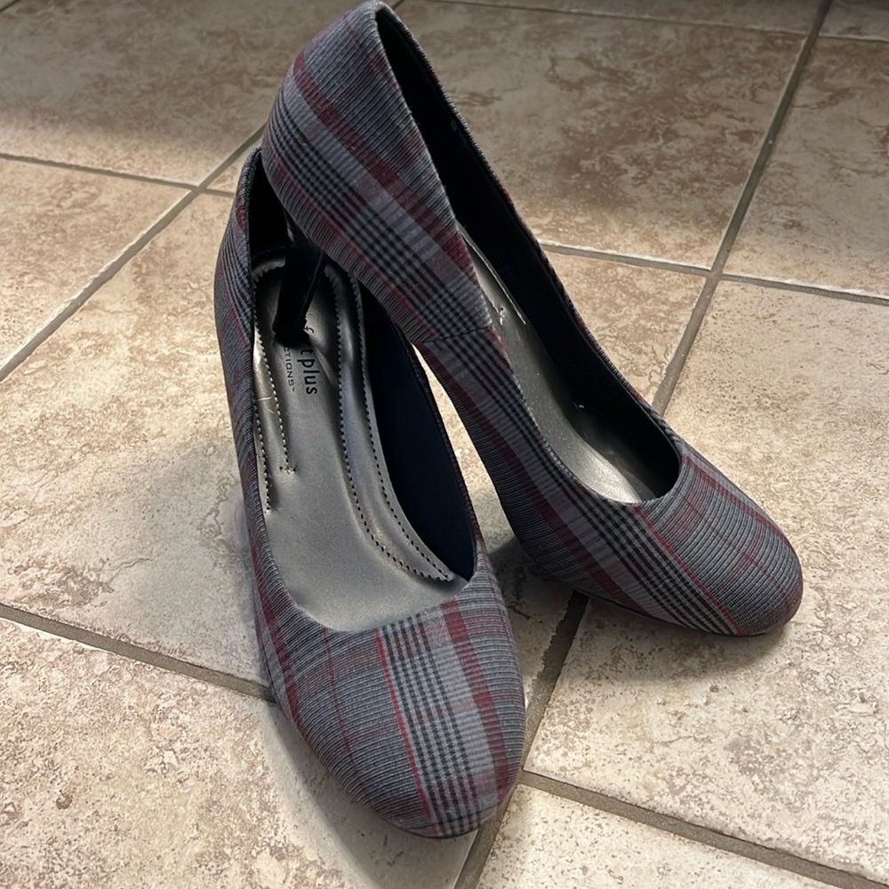 Plaid Heels